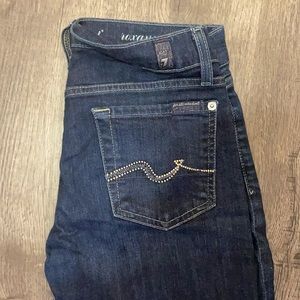 7 for all Mankind jeans w Swarovski crystal